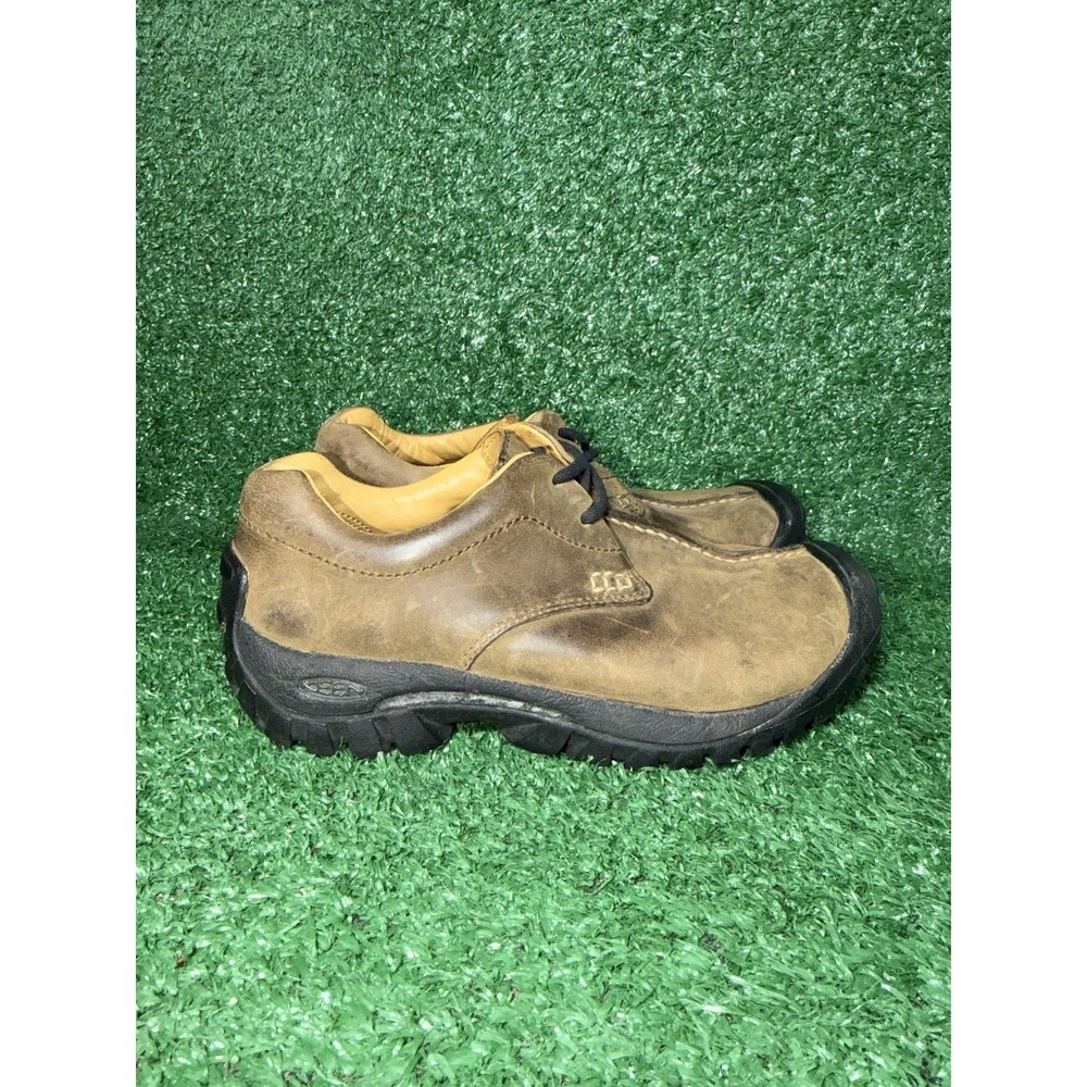 Keen Boston III Womens Size 6.5 Brown Waterproof Hiking Shoes Leather Sneakers